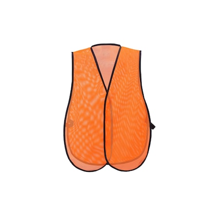 2W International Mesh Vest Without Stripe, Orange 8018D